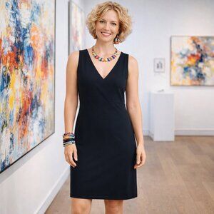 Small OLD NAVY sleeveless black dress. Simple little black dress. Comfy Casual